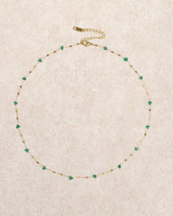 Green Titanium Steel Necklace | Rihoas