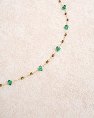 Green Titanium Steel Necklace | Rihoas
