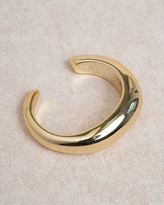 Gold Alloy Open Bracelet | Rihoas