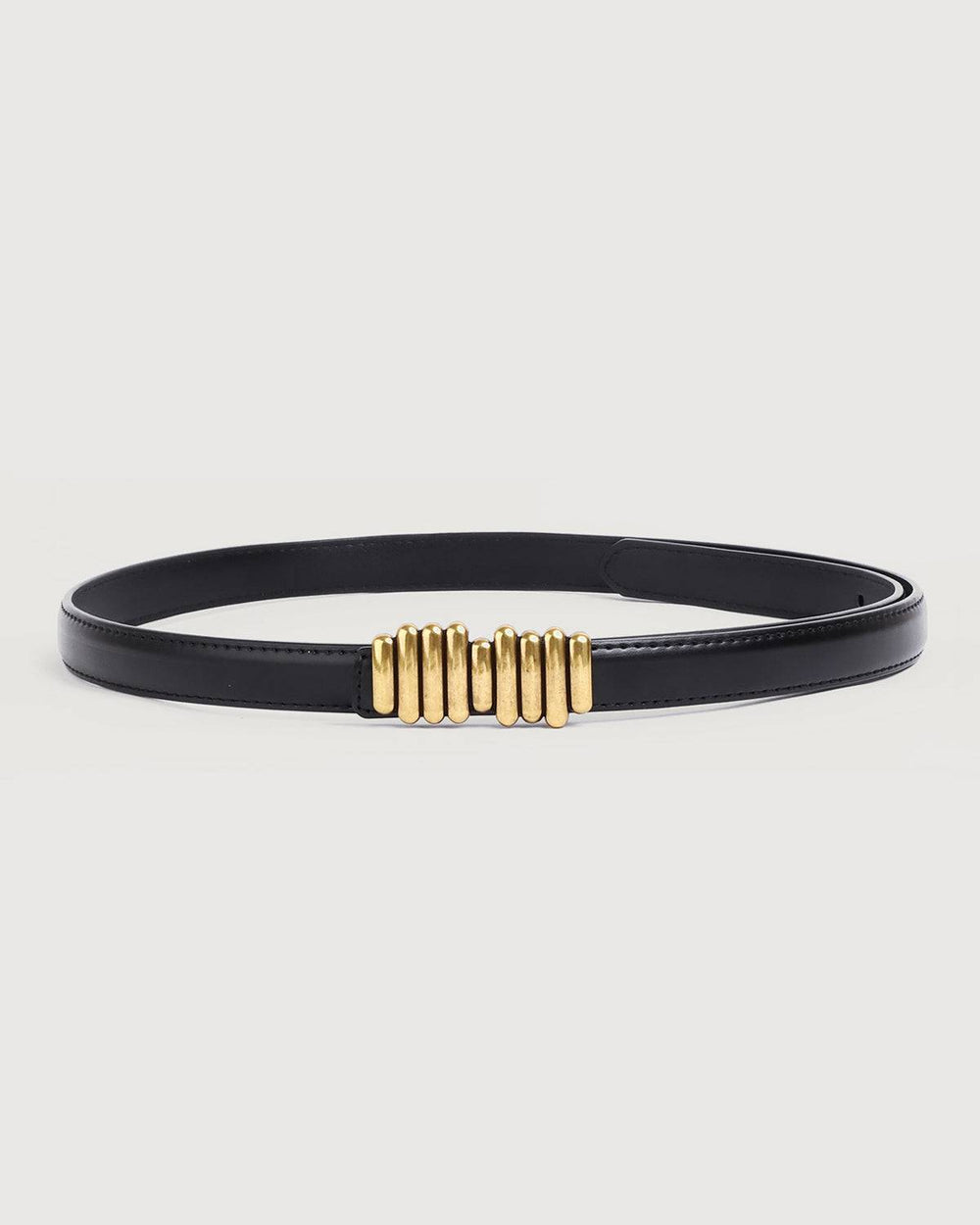 The Skinny Buckle Leather Belt | Rihoas