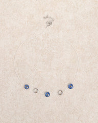 Blue Transparent Dewdrop Necklace | Rihoas
