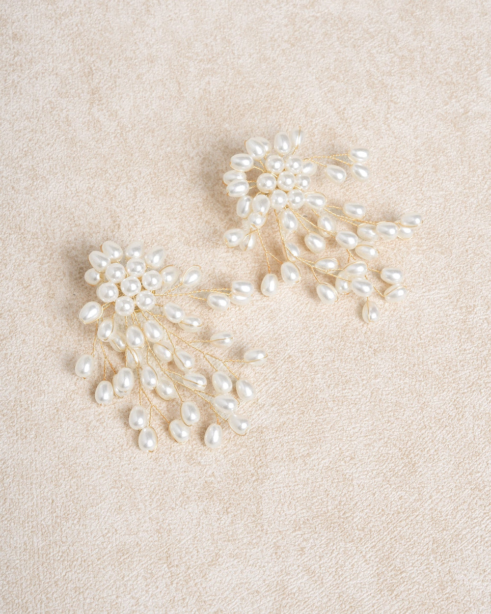 White Metal Earrings | Rihoas