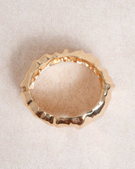 Gold Wide Bracelet | Rihoas