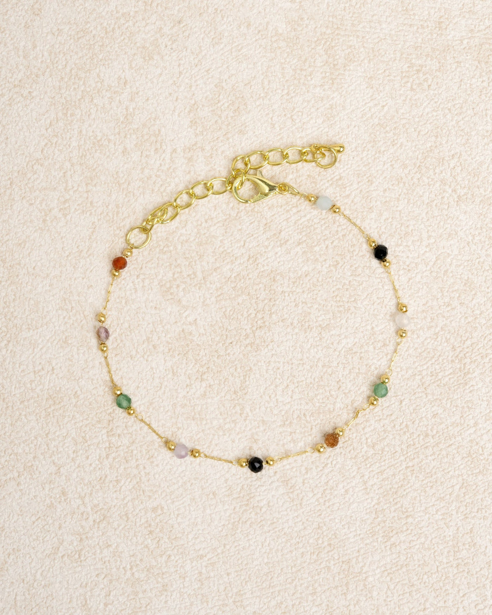 Gold Spacer Beads Bracelet | Rihoas