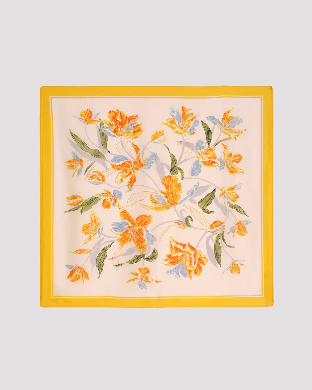 Yellow Floral Scarve | Rihoas