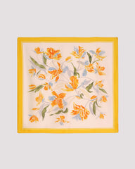Yellow Floral Scarve | Rihoas