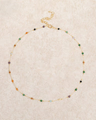 Gold Spacer Bead Necklace | Rihoas