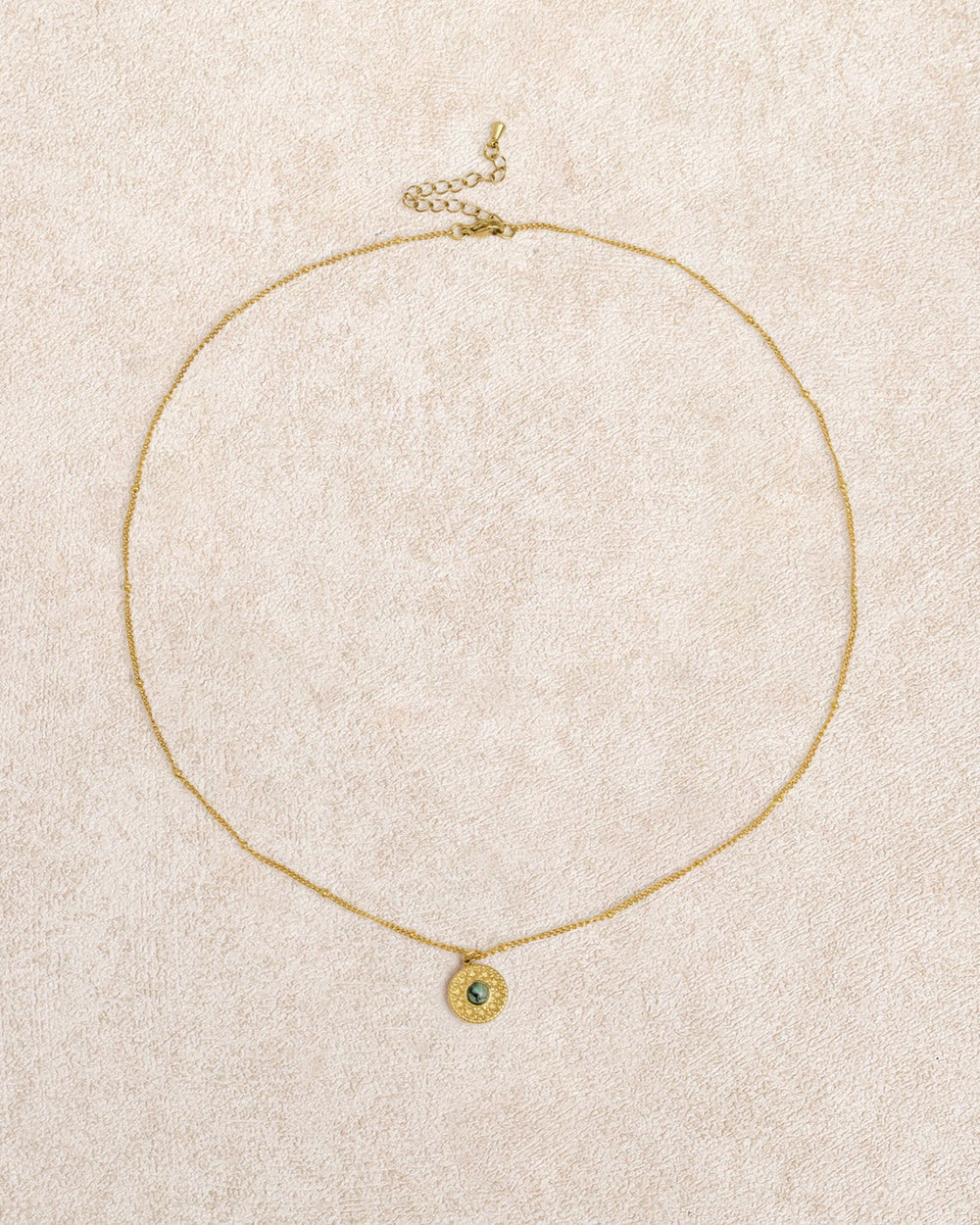 Gold Titanium Tteel Necklace | Rihoas