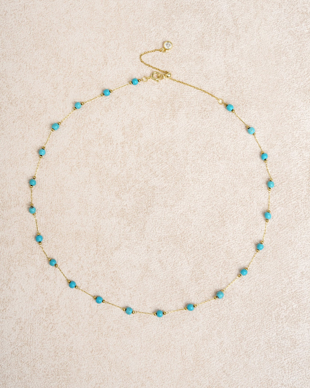 Blue Beads Necklace | Rihoas