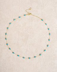 Blue Beads Necklace | Rihoas