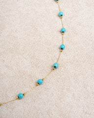Blue Beads Necklace | Rihoas