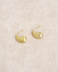Gold Brass Earrings | Rihoas