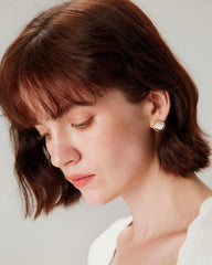Gold Opal Earrings | Rihoas