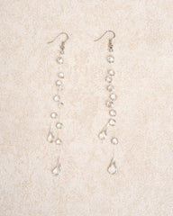 White Silver Earrings | Rihoas