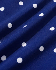 Blue Print Polka Dot One Piece Swimwear | Rihoas