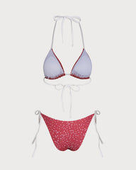 Red Polka Dot Bikini Set | Rihoas
