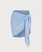Blue Drawstring Cover-Up | Rihoas