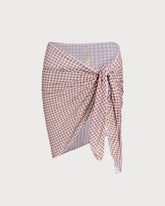 Coffee Plaid Cover-up | Rihoas