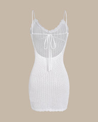 White Drawstring Cover-up | Rihoas
