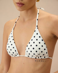 The Polka Dot Triangle Bikini Top | Rihoas