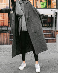 Plaid Trench Coat | Rihoas