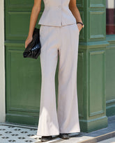 Flared Pocket Casual Pants | Rihoas