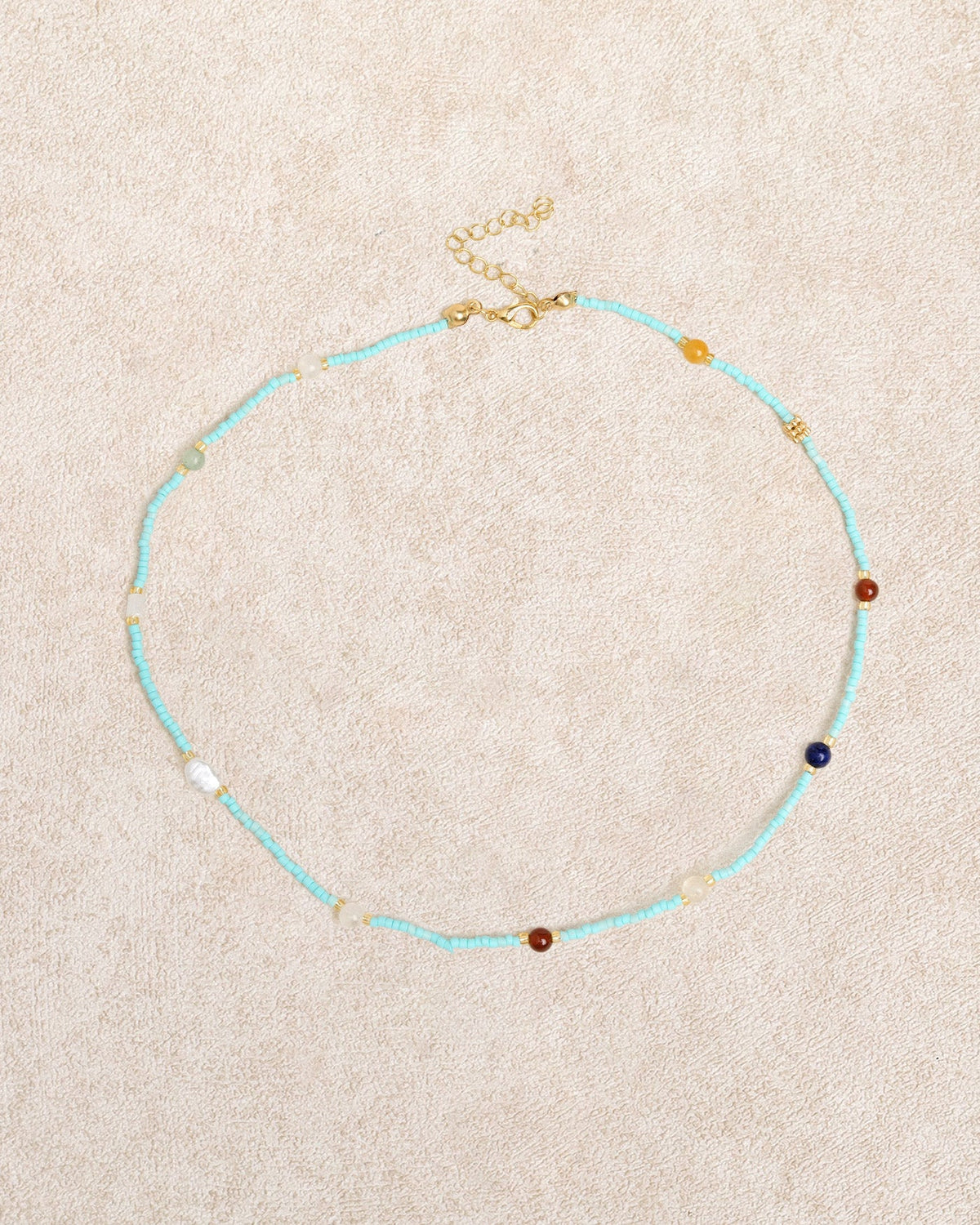 Blue Beads Necklace | Rihoas