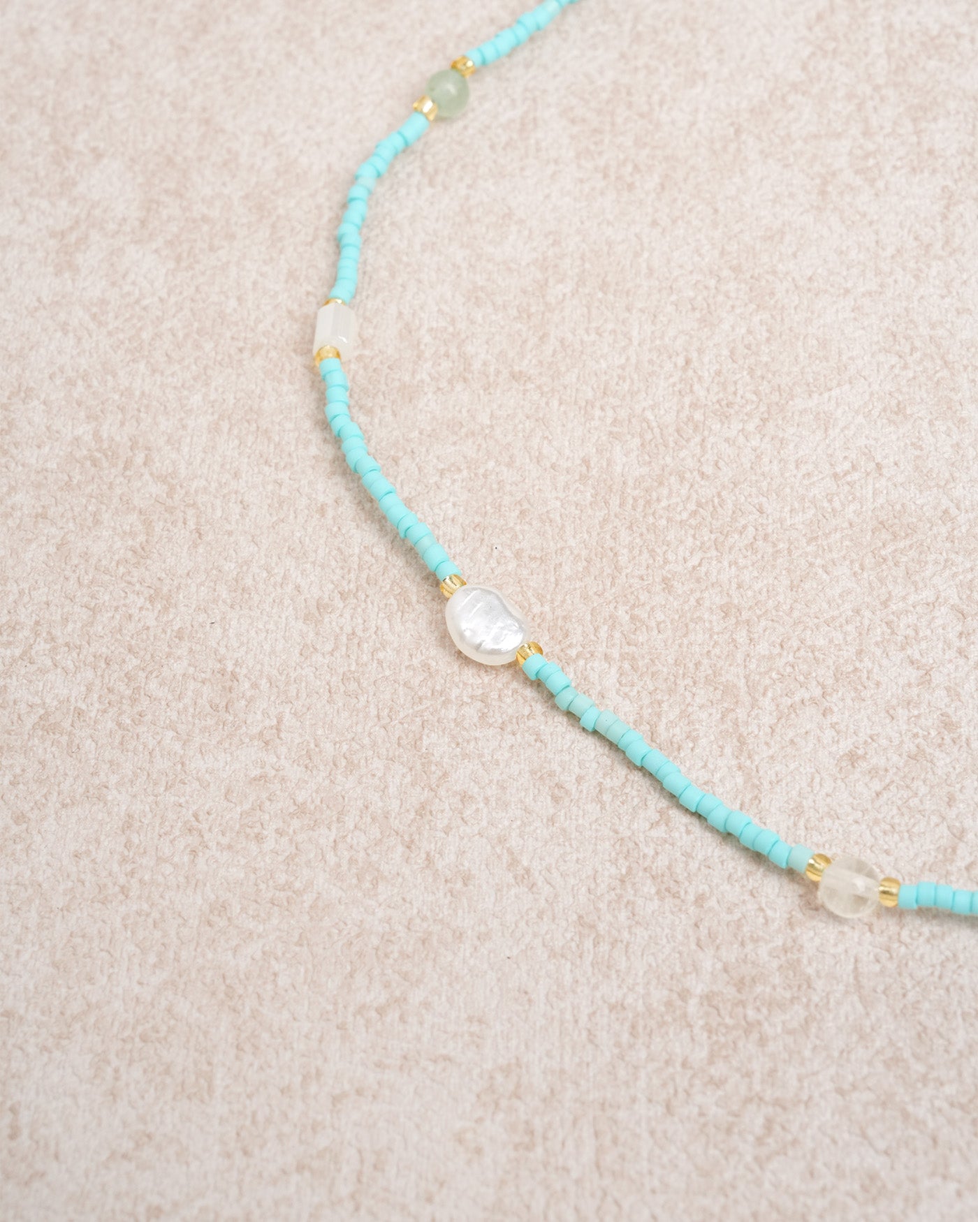 Blue Beads Necklace | Rihoas