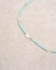 Blue Beads Necklace | Rihoas