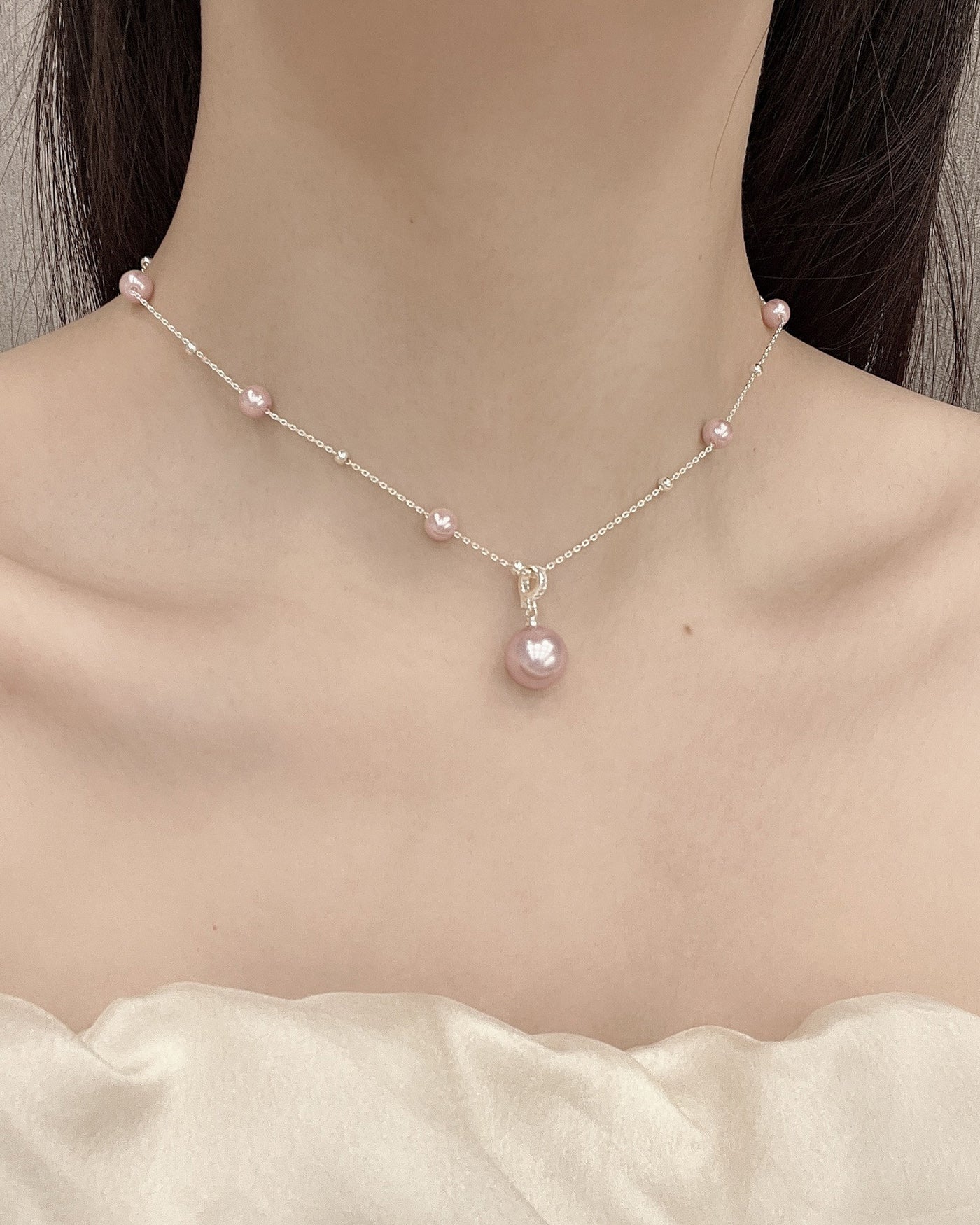 Pink Necklace | Rihoas