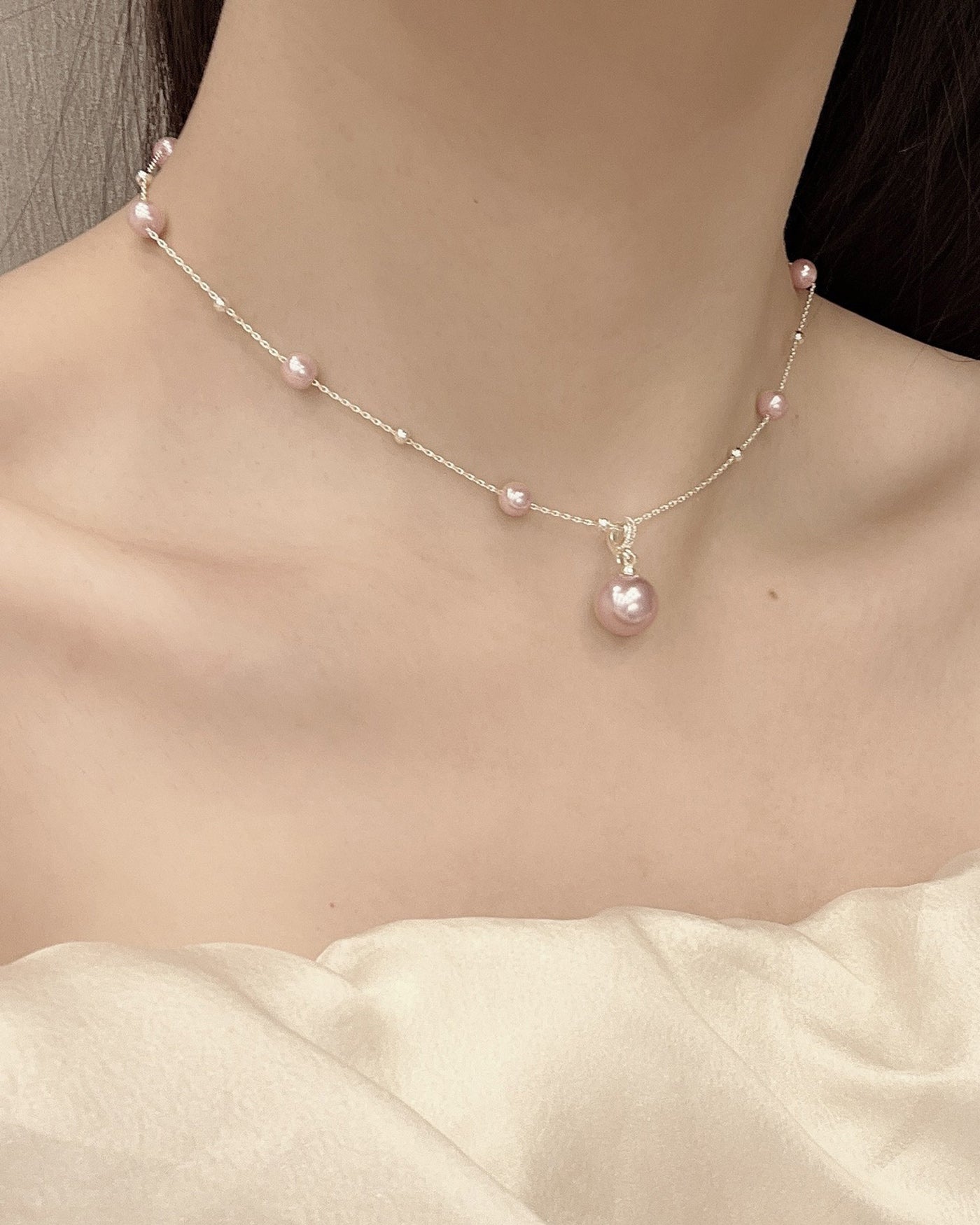 Pink Necklace | Rihoas