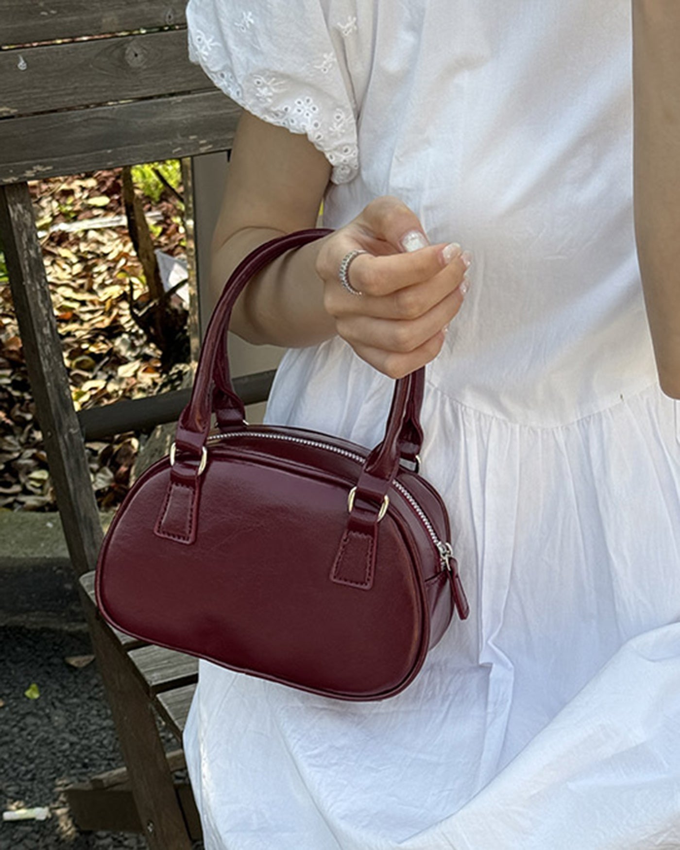 Wine Red Handbags | Rihoas