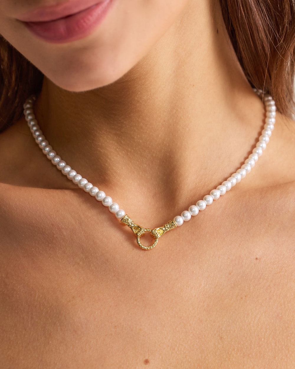 Pearl Clavicle Necklace | Rihoas
