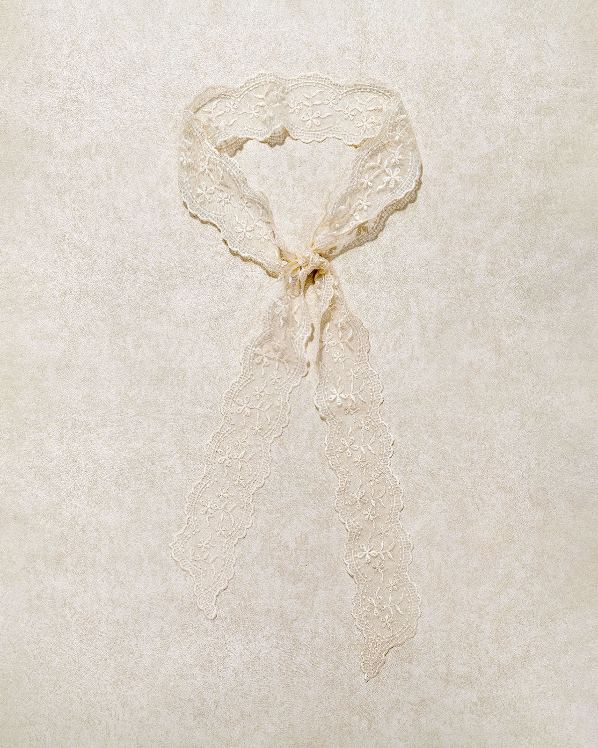 Beige Lace Hair Belt | Rihoas
