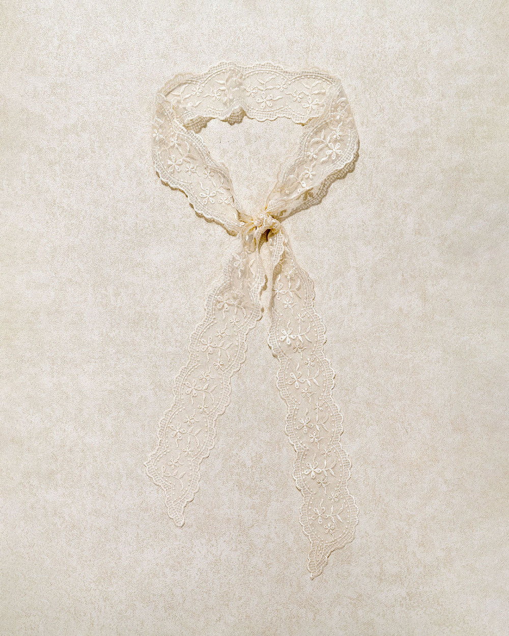 Beige Lace Hair Belt | Rihoas