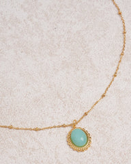 Gold Stainless Steel Pendant Necklace | Rihoas