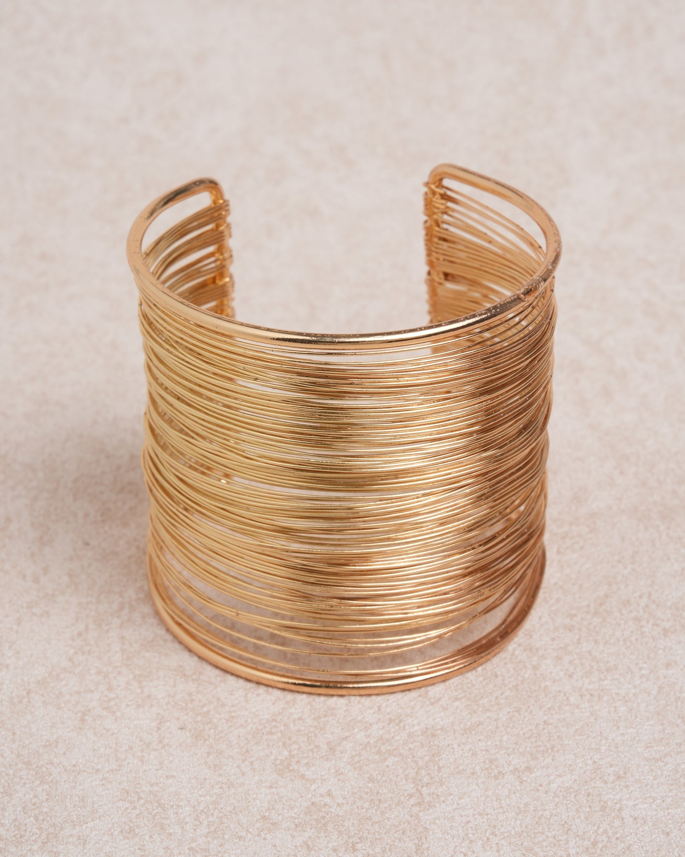 Gold Double Layered Open bracelet | Rihoas
