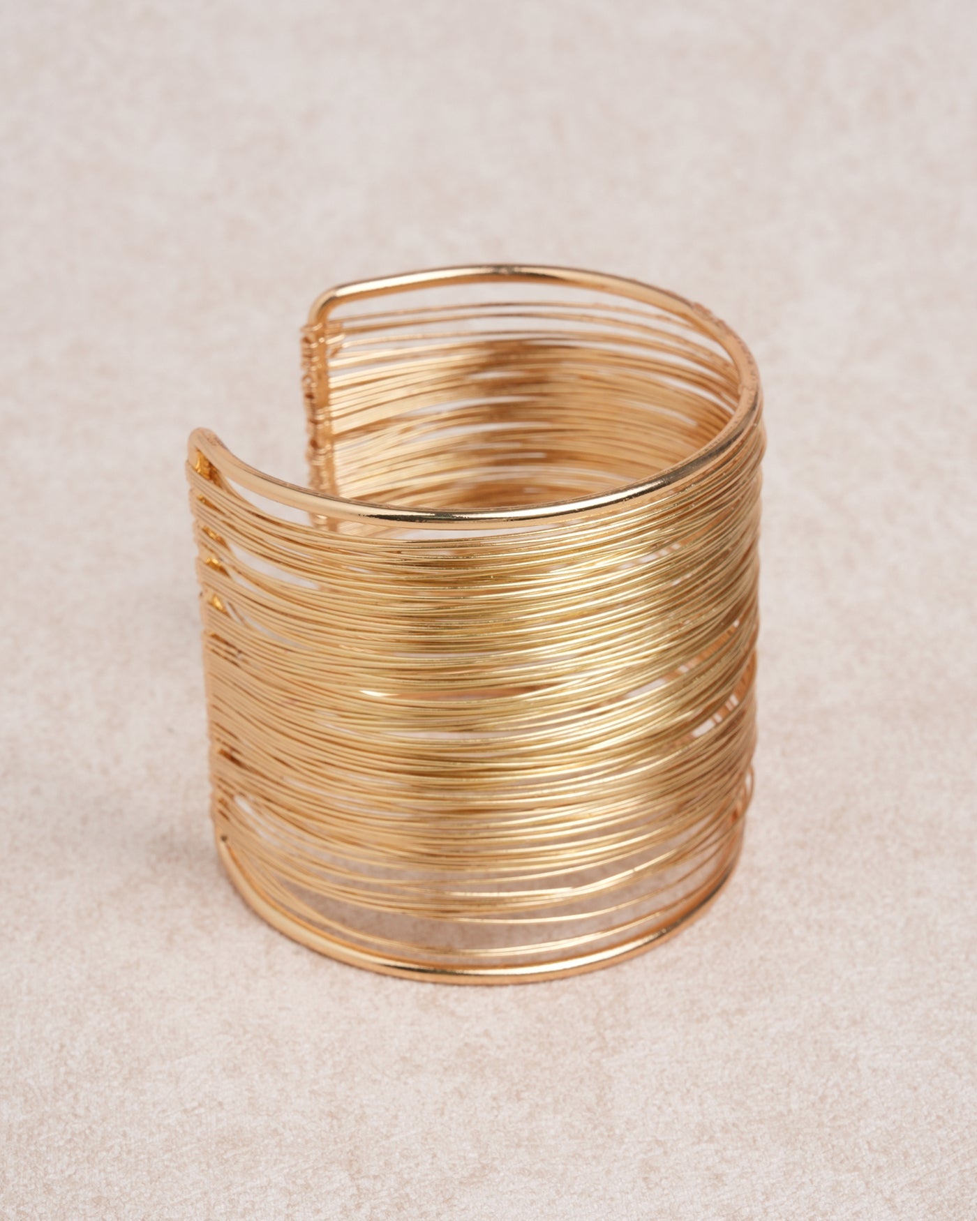 Gold Double Layered Open bracelet | Rihoas
