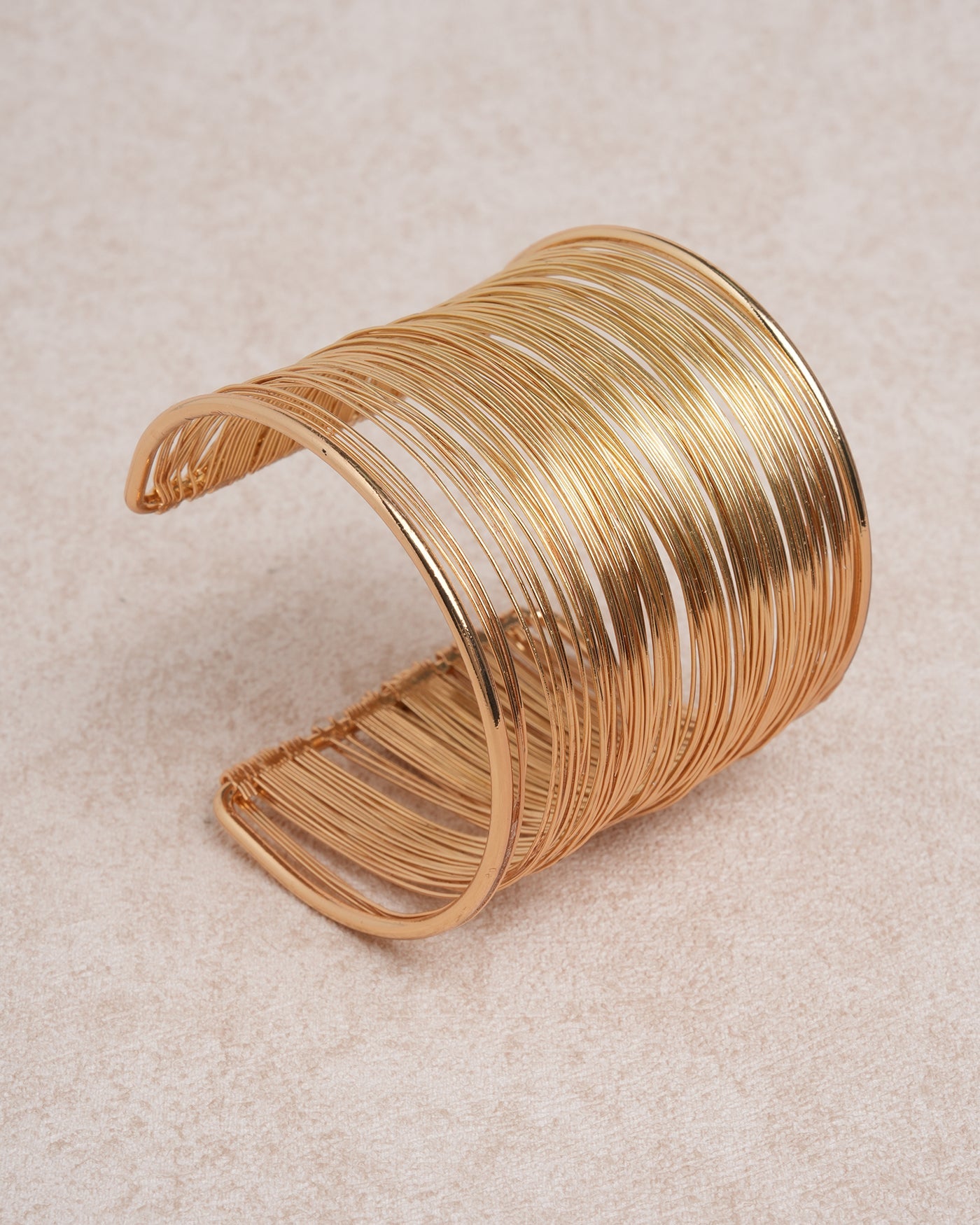 Gold Double Layered Open bracelet | Rihoas