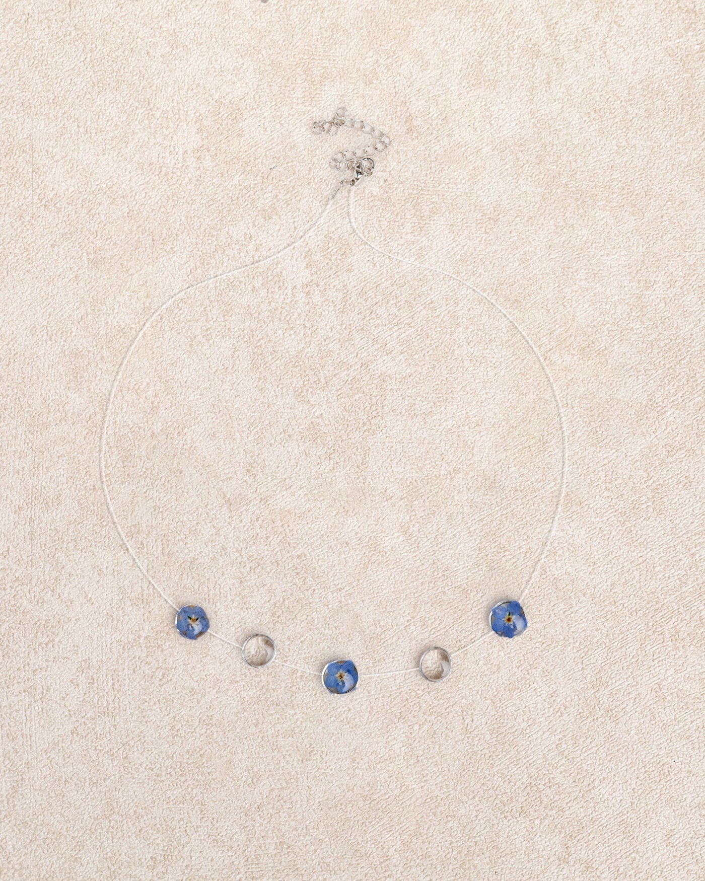 Blue Transparent Dewdrop Necklace | Rihoas