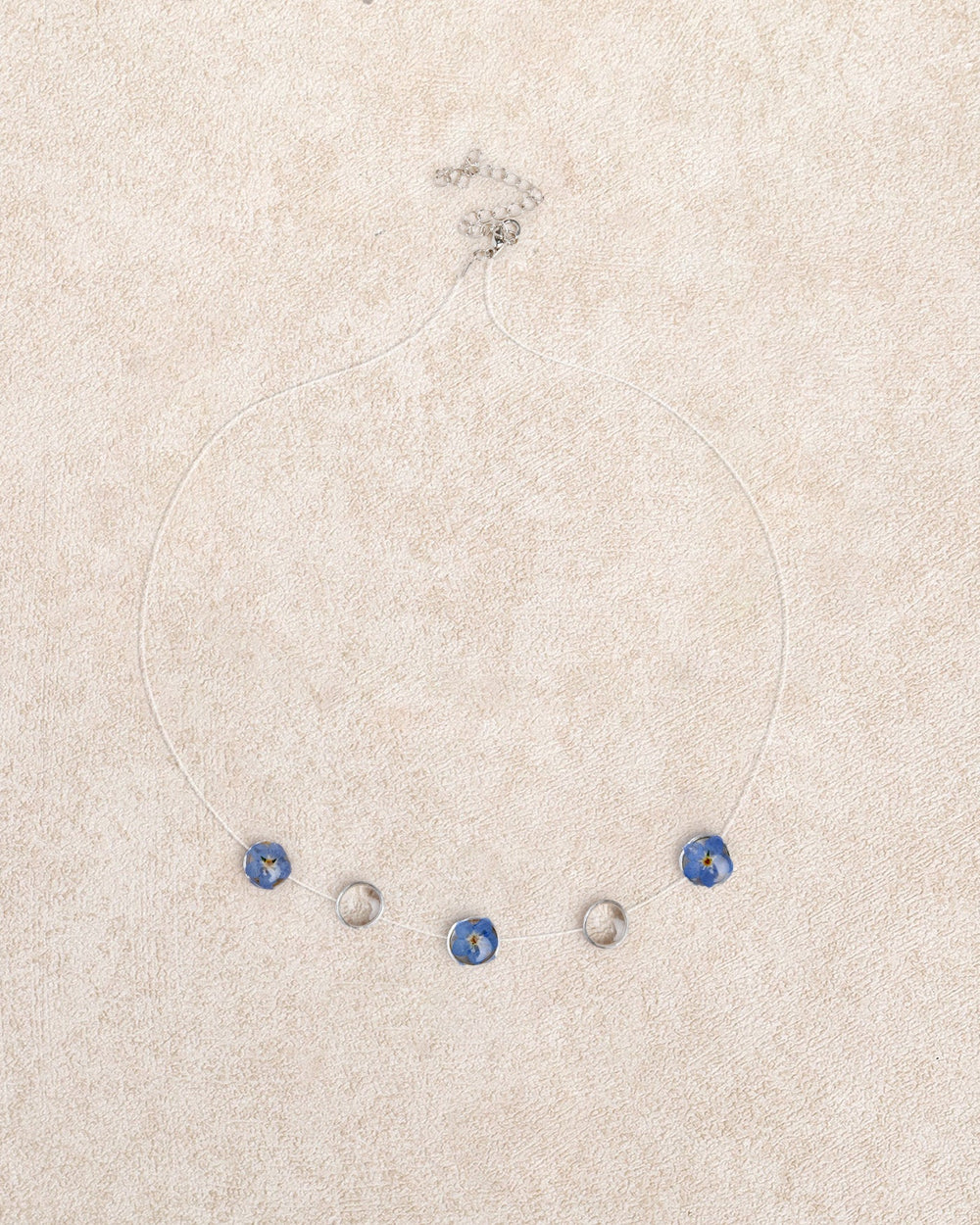 Blue Transparent Dewdrop Necklace | Rihoas