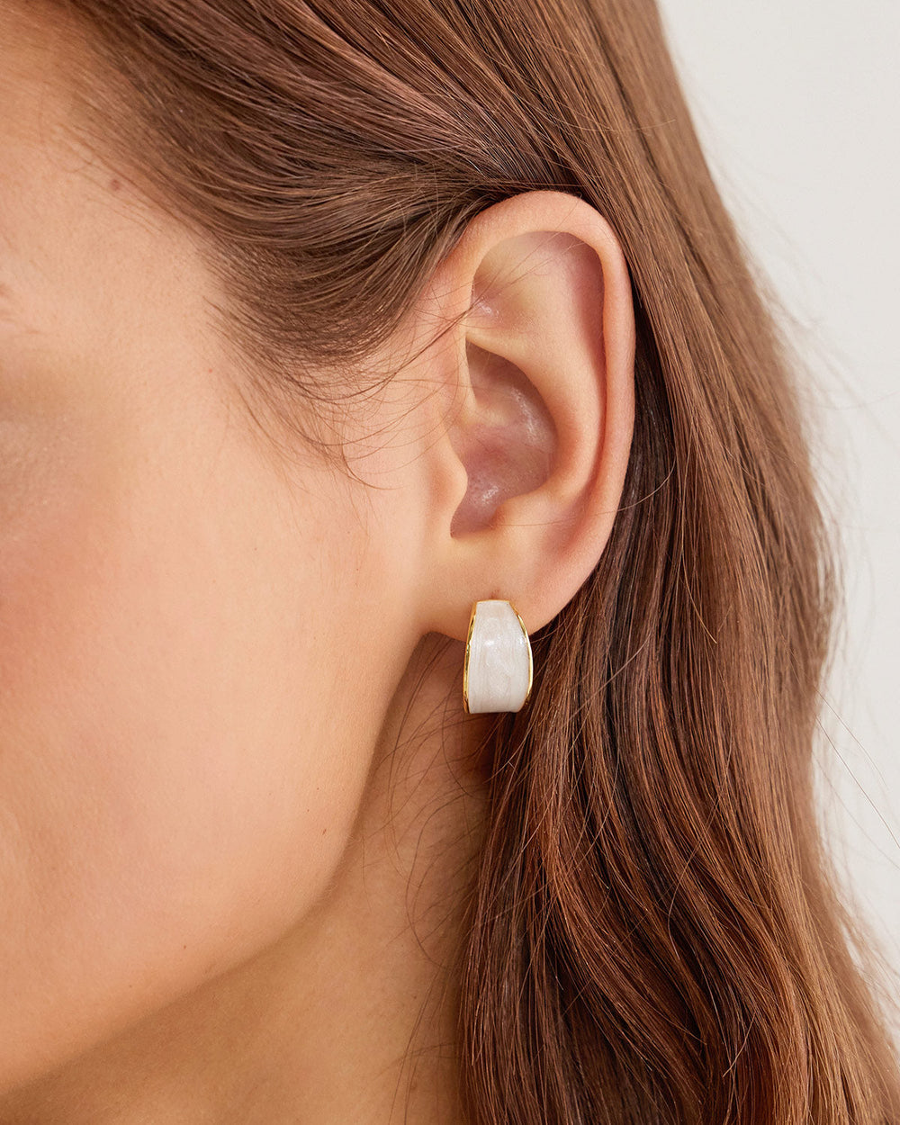 Silver Metal Earrings | Rihoas