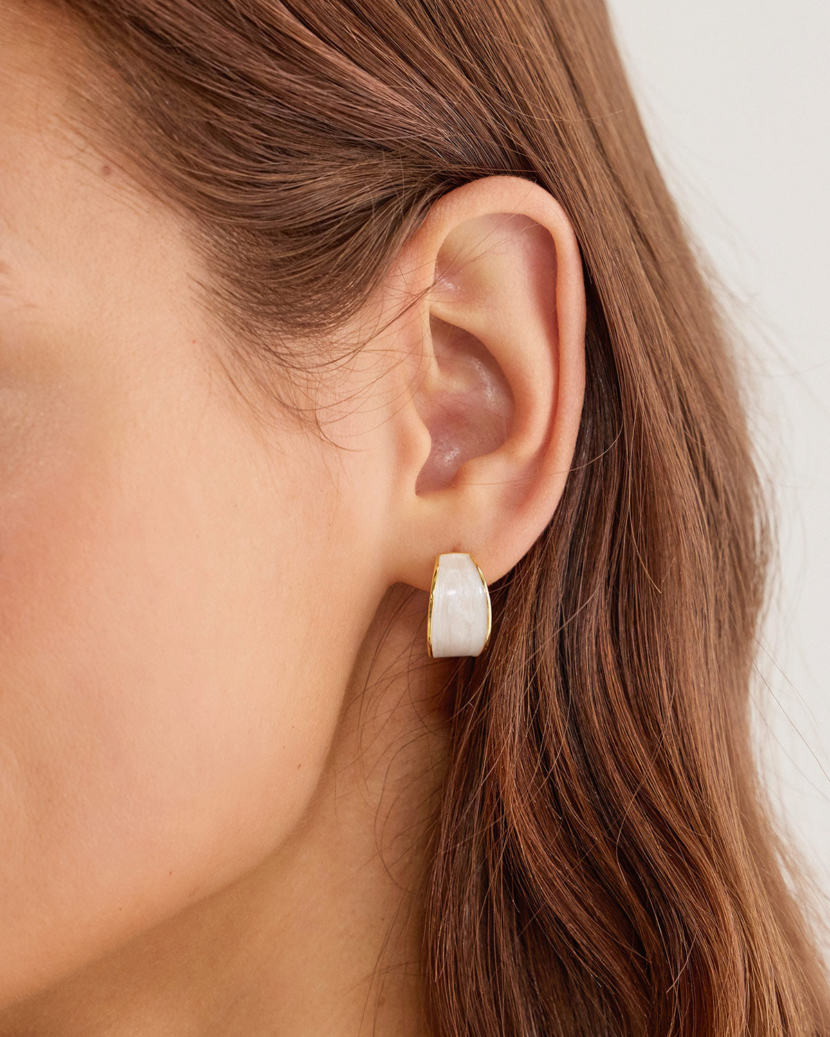 Silver Metal Earrings | Rihoas