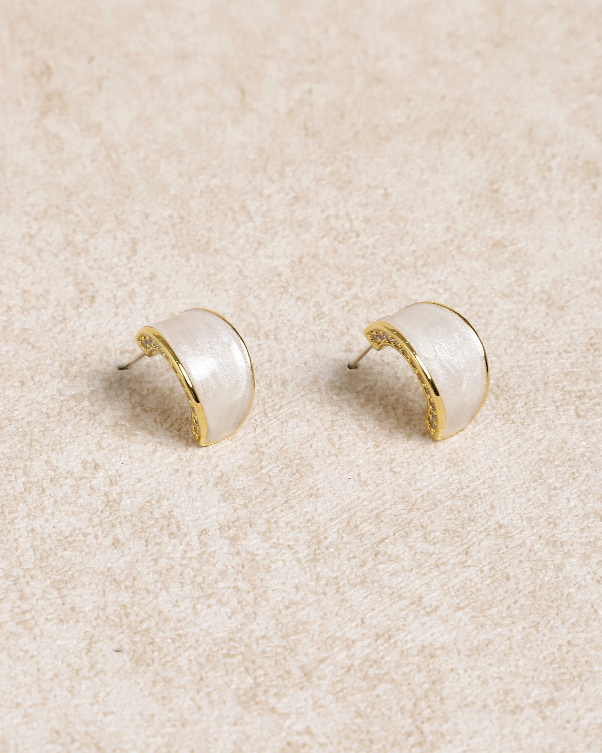 Silver Metal Earrings | Rihoas