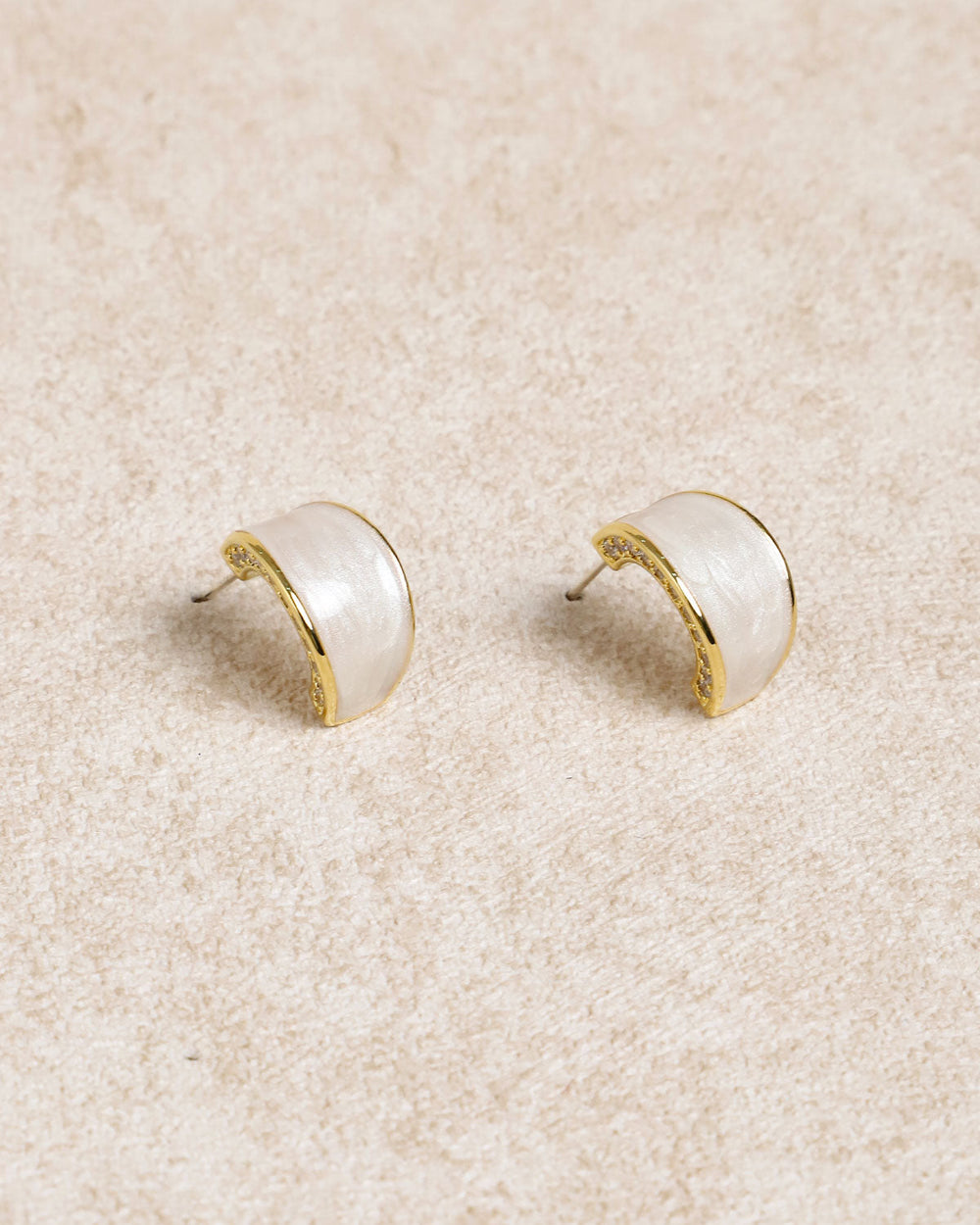 Silver Metal Earrings | Rihoas