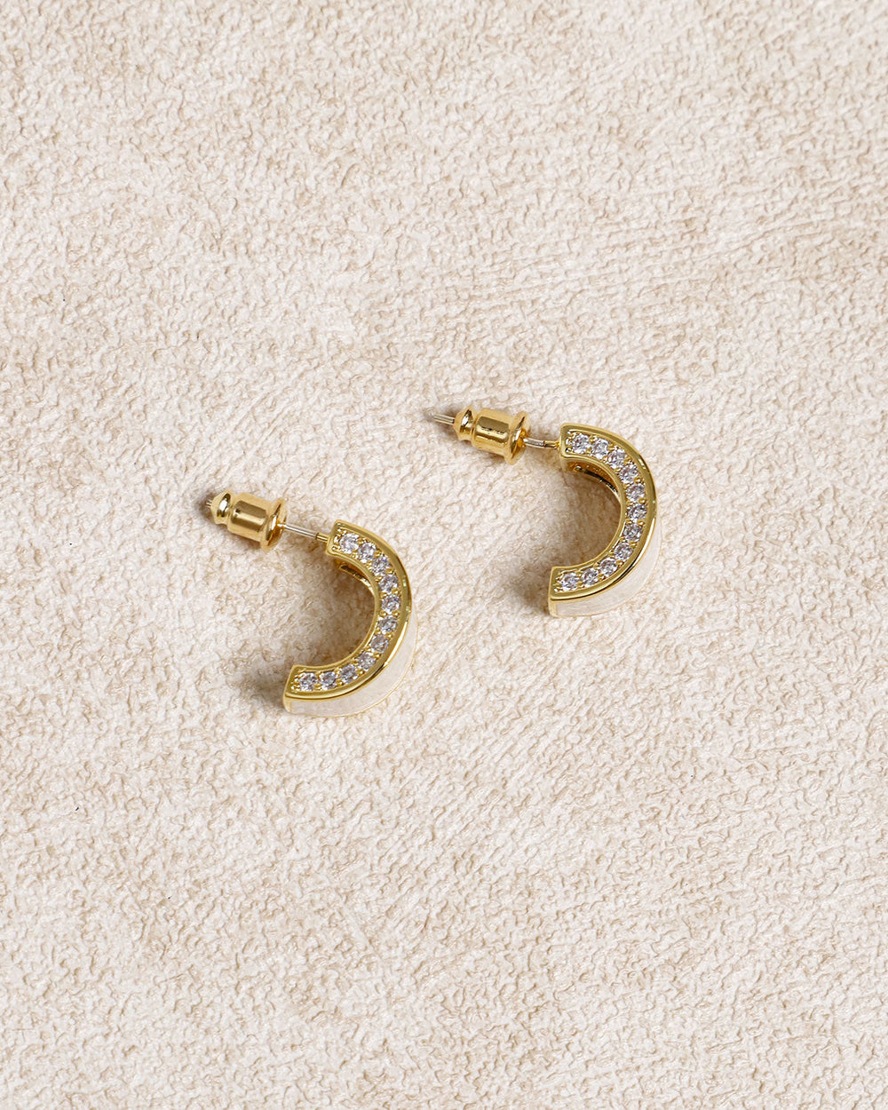 Silver Metal Earrings | Rihoas
