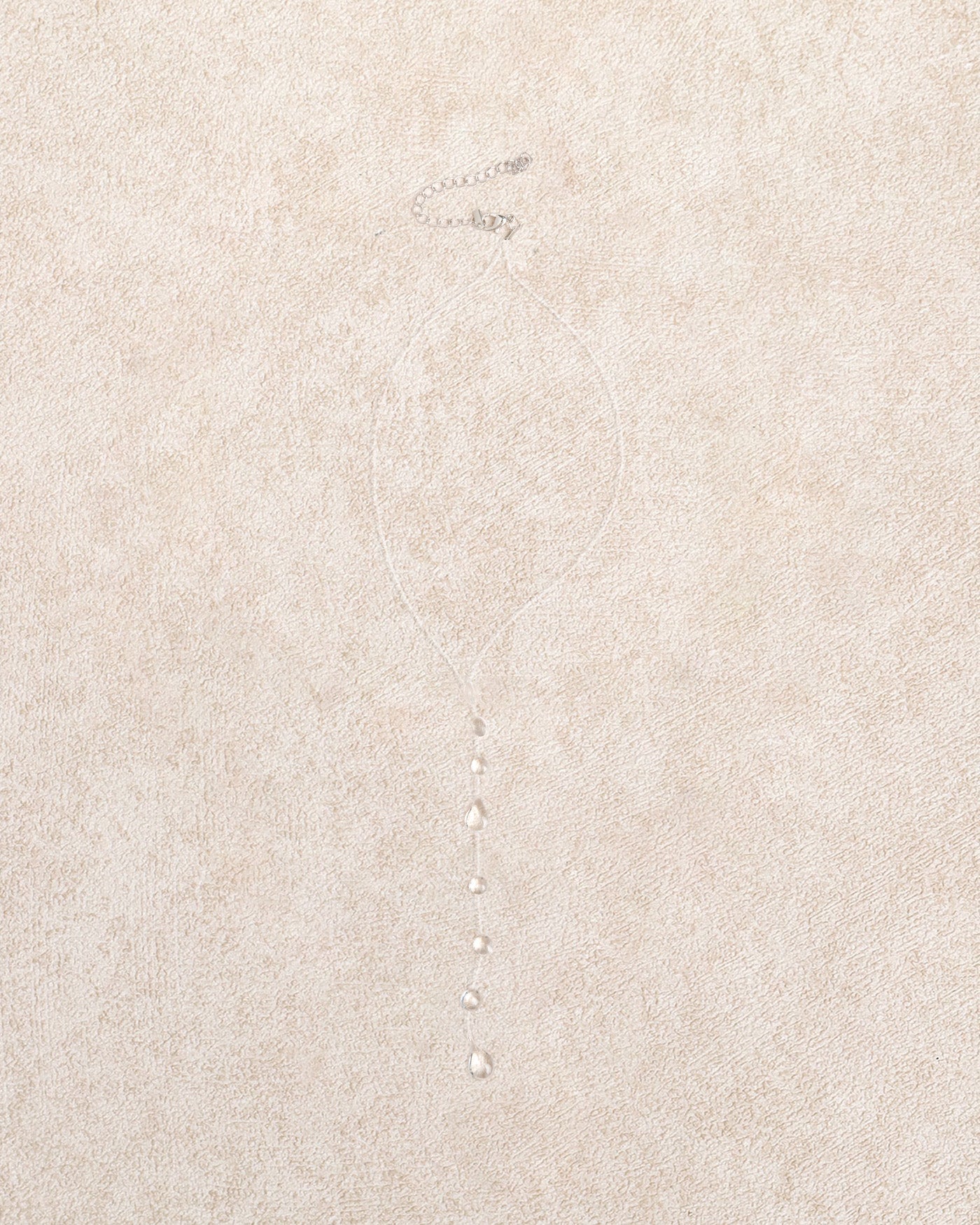 White Clear Crystal Dewdrop Necklace | Rihoas