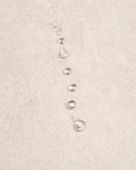 White Clear Crystal Dewdrop Necklace | Rihoas