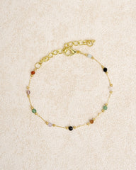 Gold Spacer Beads Bracelet | Rihoas