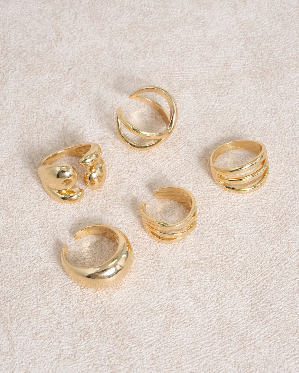 Gold Alloy Open Ring | Rihoas